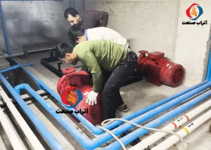 اجرای پمپ آتش نشانی مسکونی