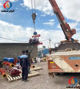 تخلیه پمپ آتش نشانی