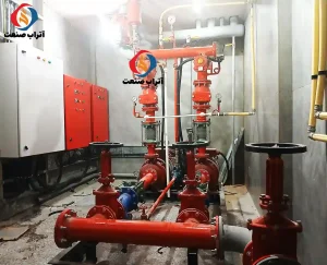 پمپ آتش نشانی نصب شده